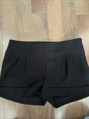 Express Black Pleated Shorts